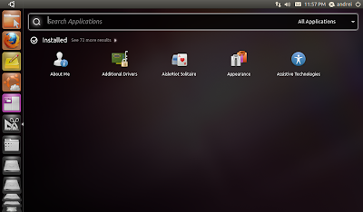 Unity Ubuntu 11.04 screenshot - netbook