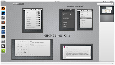 Orta GNOME Shell Theme