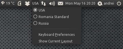 Indicator keyboard without icon