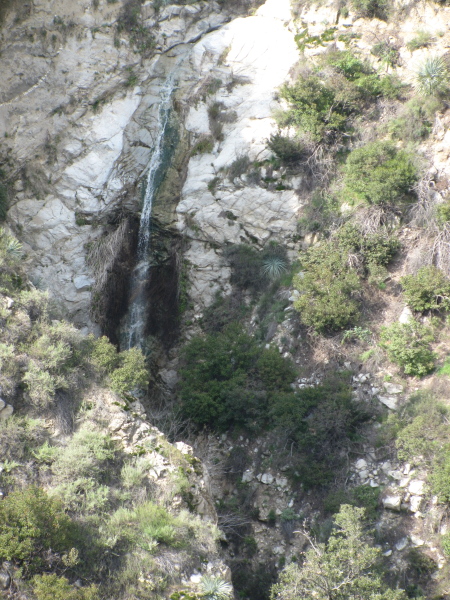 Closeup of waterfall.