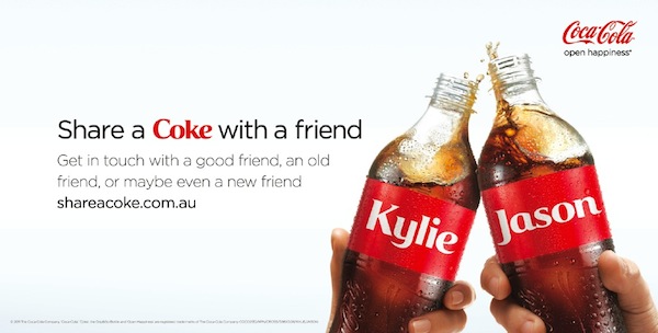 Coca Cola personalization example