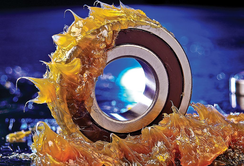 grease lubrication on bearing assembly