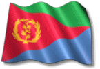Waving Eritrea flag