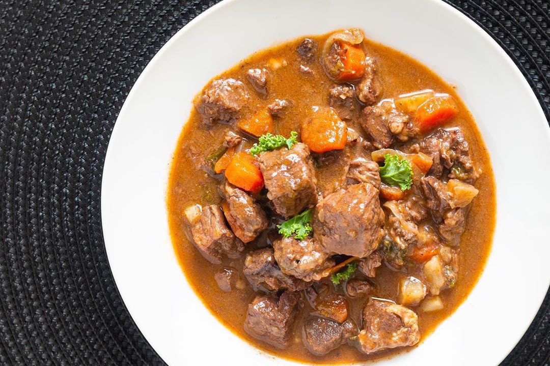 Goulash, an overwhelming plate of succulent of tender beef stew
