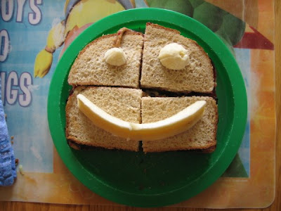 smiley sandwich
