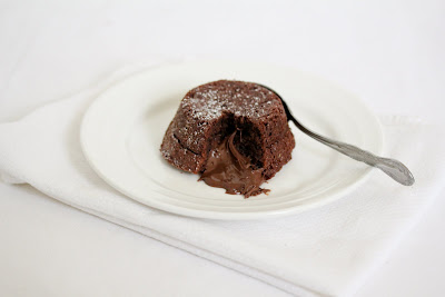 Nutella chocolate lava cake