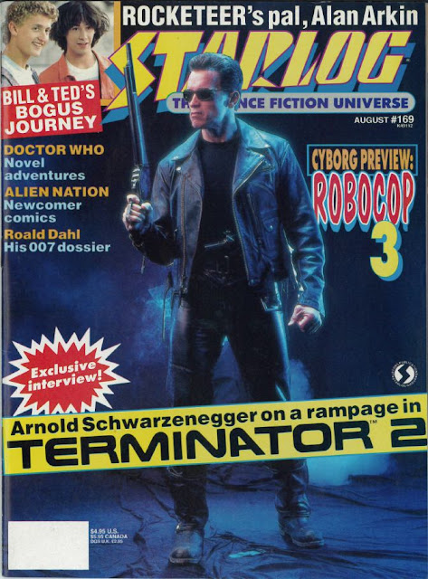 OFFICIAL MOVIE MAGAZINE PRINTED BY STARLOG IN 1991 SOFT COVER TERMINATOR II 