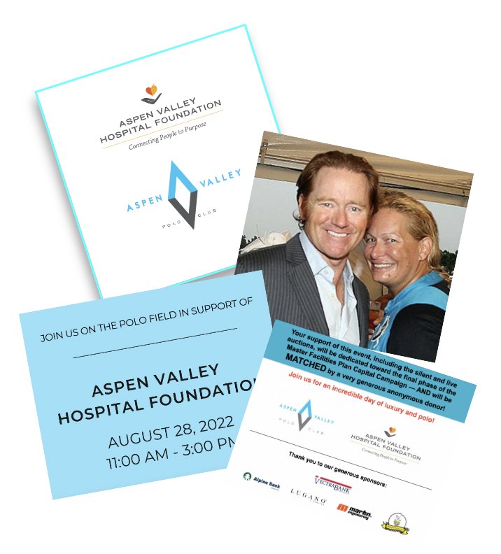 Karen Klopp and Hilary Dick article for New York Social Diary Aspen Valley Polo , Aspen Valley Hospital Foundation.