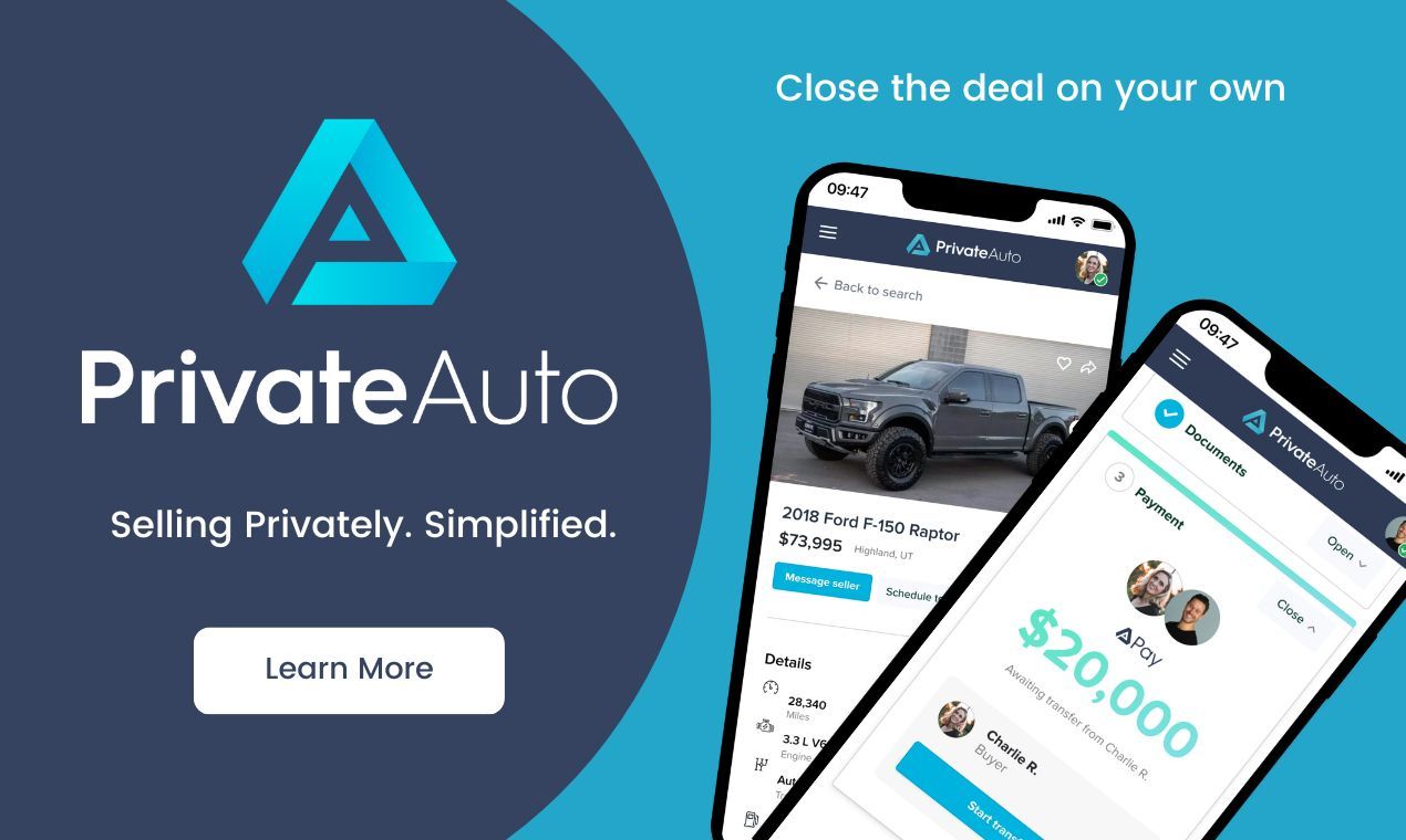 Sell your car with privately with PrivateAuto