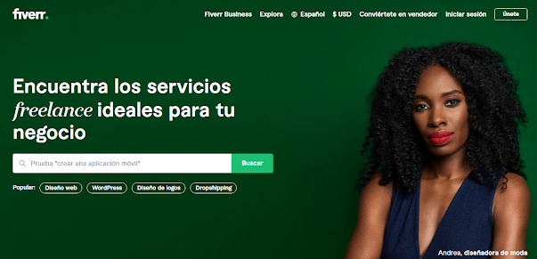 Encuentra servicio en Fiverr