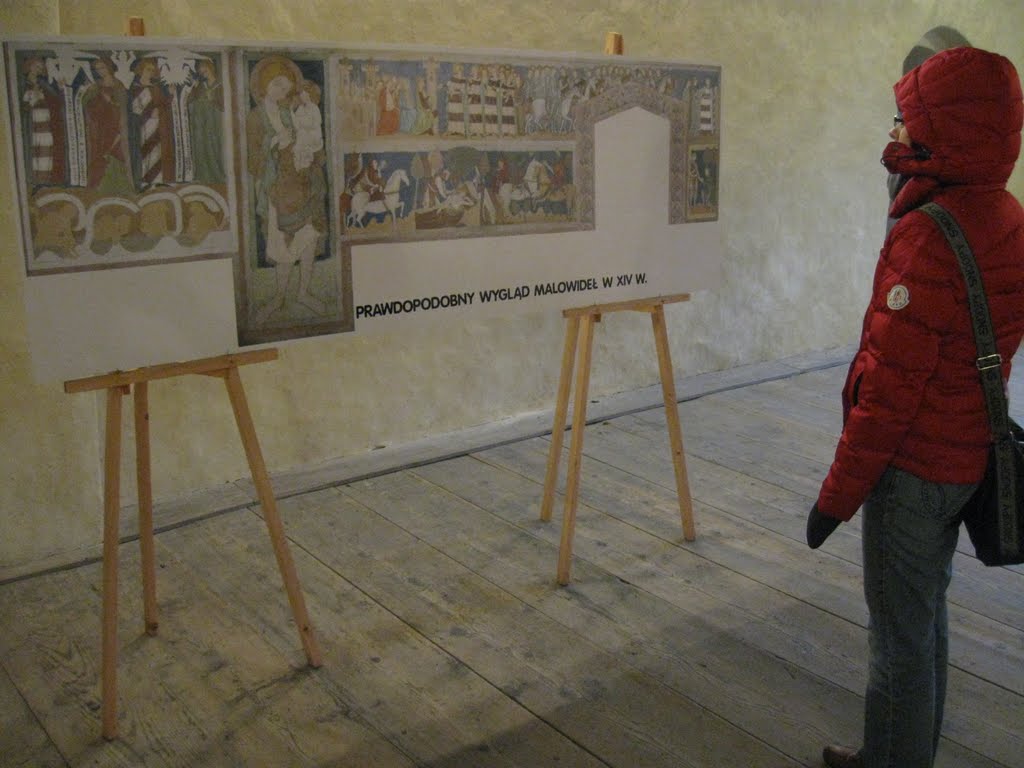 siedlęcin - wieża rycerska malowidła