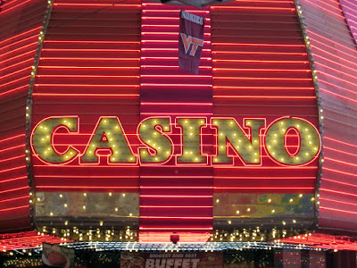 Casino red sign las vegas downtown photo
