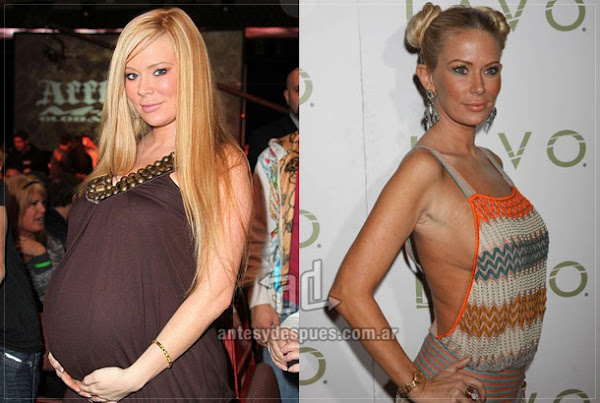 Antes y despues de Jenna-Jameson embarazada