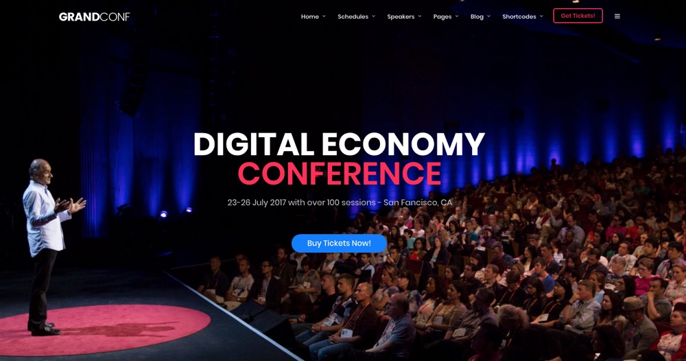 Tema WordPress da Grande Conferência