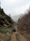 The rocky road up Bull Hollow