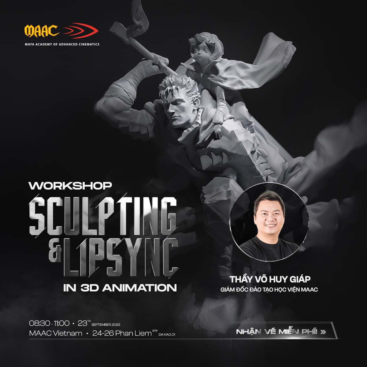 [HCM - 23.09.23] Workshop: Sculpting & Lipsync in 3D Animation