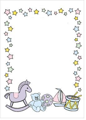 اطارات ملونة للشيتات وأوراق عمل الأطفال B860_pastel_toys_and_stars.gif