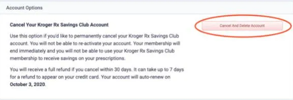How to Delete Kroger Account