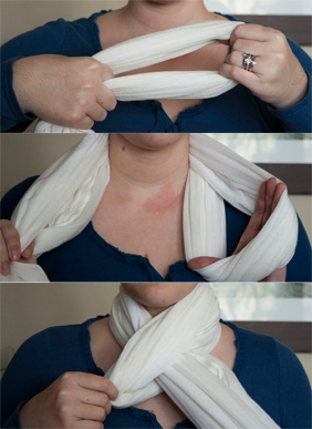 loop scarf tie technique