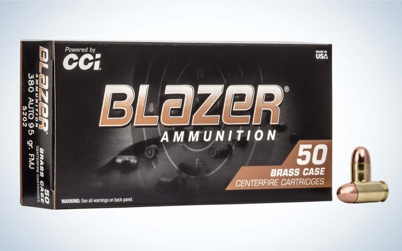 Blazer Ammunition 380 ACP 95 Grain Full Metal Jacket