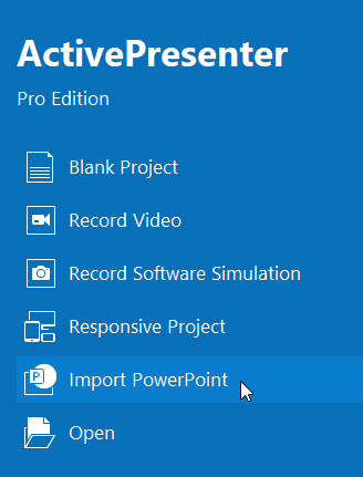 Import PowerPoint into ActivePresenter