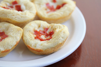 close-up photo of a plate of Pepperoni Pizza Bites