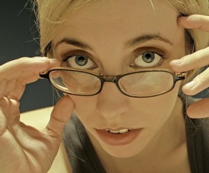 hot girl in glasses