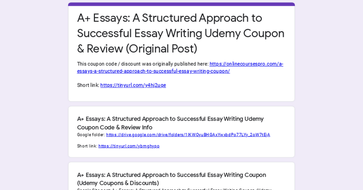 essay writing udemy