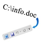 Hiển vị trí file đang mở trên Quick Launch Bar trong Office 2010