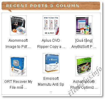 Recent Posts with 3 columns for Blogger Recent Posts with 3 columns for Blogger
