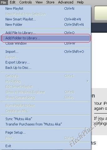 Chọn Add Folder to Library
