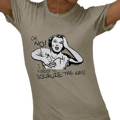 Oh No I forgot to socialize the kids t-shirt on Zazzle
