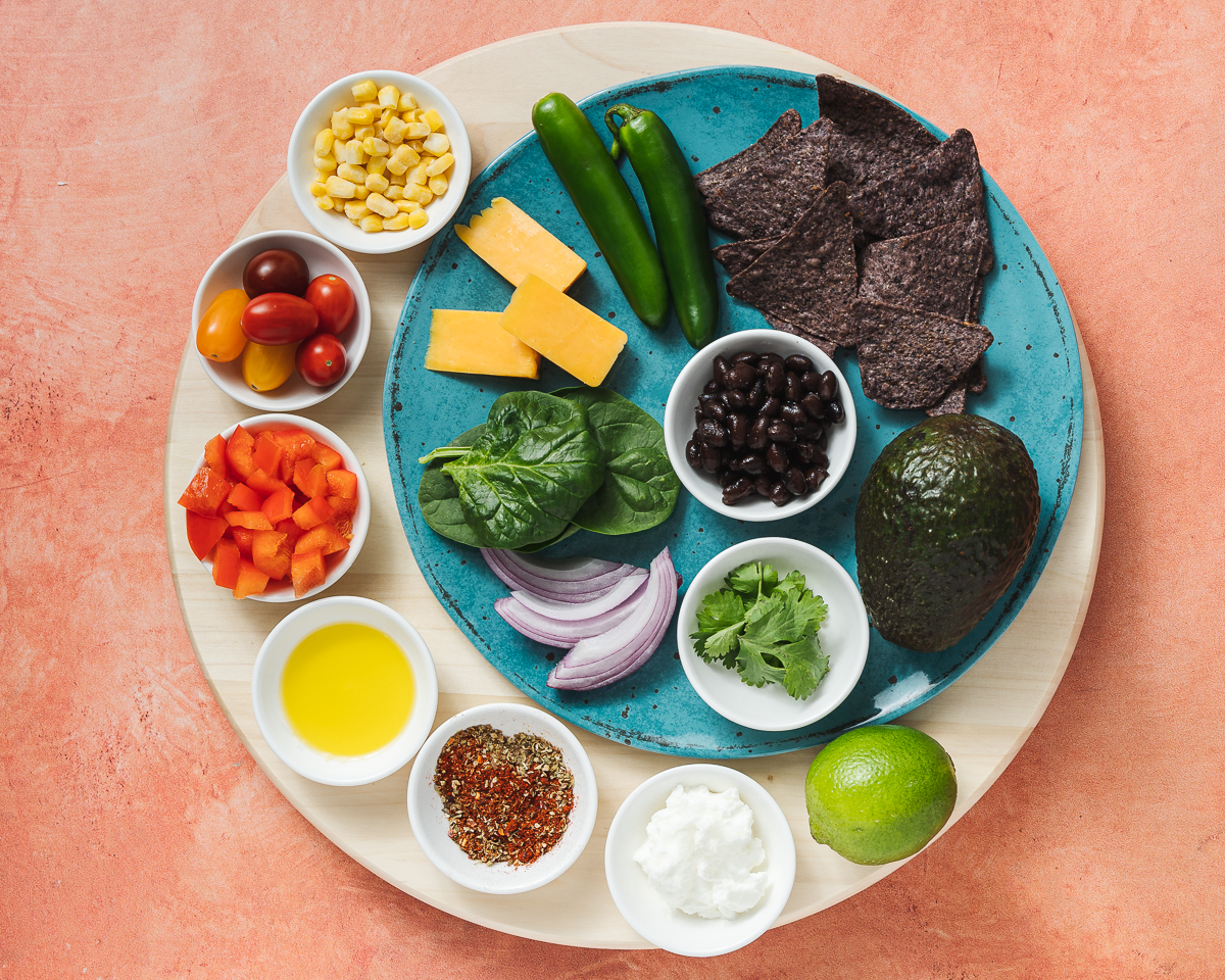 ingredients to make Santa Fe salad