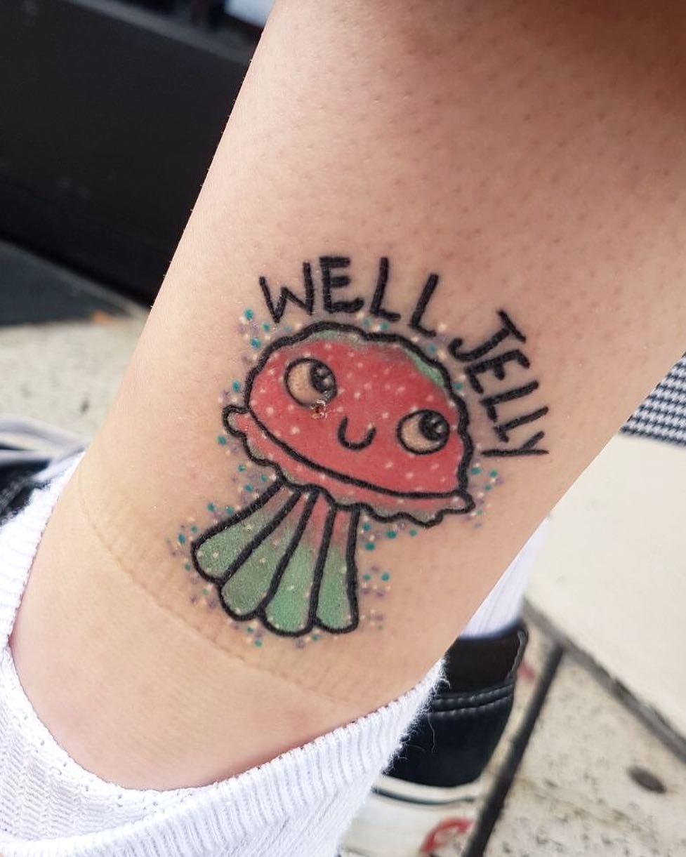 Cartoon Jellyfish Tattoo