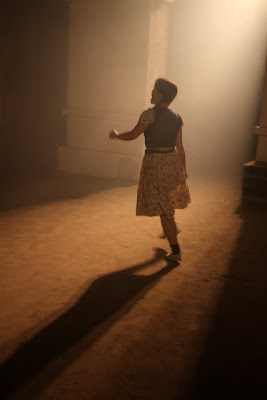 Girl dancing at Secret Cinema in London