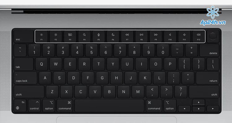 Bàn phím Magic Keyboard tích hợp trên MacBook Pro mới