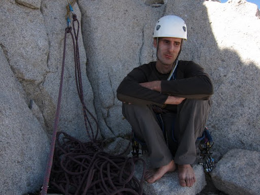 Waiting to climb Cathedral Peak