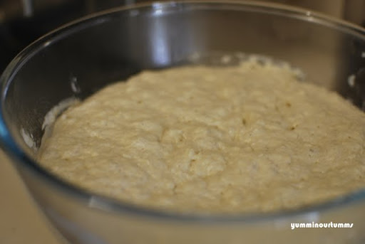 Flour yeast crumpets