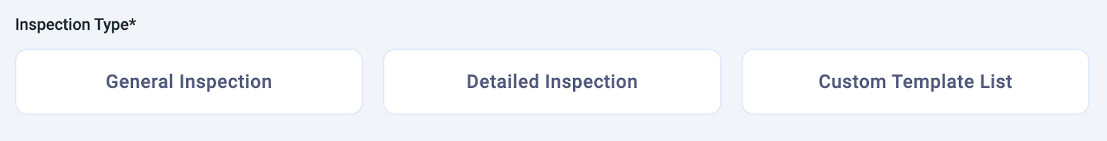 Inspection types - digital vehicle inspection software