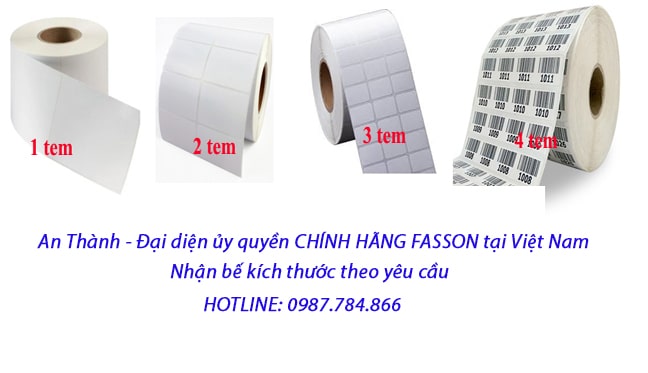 Chuyên sản xuất và phân phối giấy in tem mã vạch với kích thước và chất liệu đa dạng theo yêu cầu khách hàng