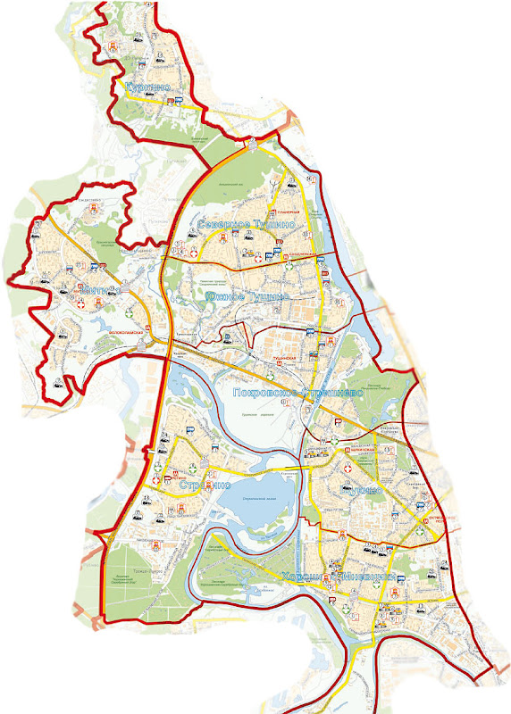 Карта москвы строгино район