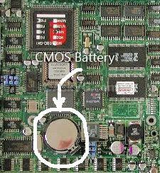 CMOS Battery Cara membobol password BIOS komputer
