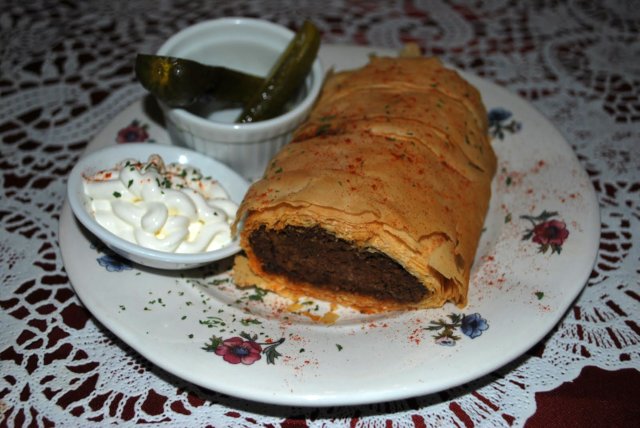 Mishi's Beef Strudel This is a photo of beef strudel from Mishi's Strudel Cafe in Port San Pedro, CA.