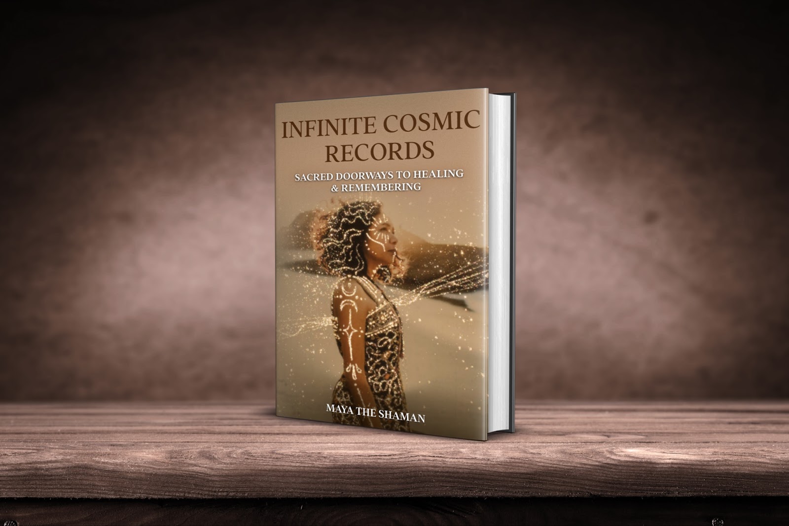 Book cover by Maya the Shaman, Infinite Cosmic Records Modality, created by Maya the Shaman, who is also the creatrix of Lemurian Code Healing. Book published by Radhaa Publishing House. www.InfiniteCosmicRecords.com
