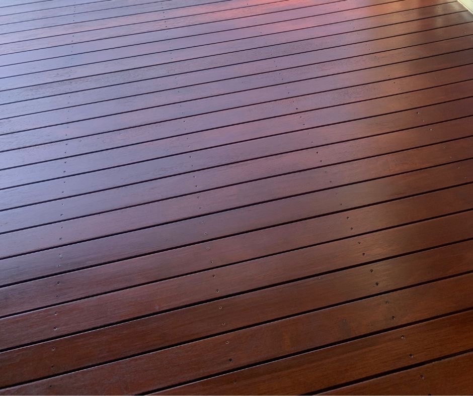 Solid deck stain hide old decks