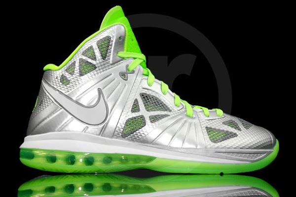 Detailed Look at Nike LeBron 8 PS Mean GreenSilver Dunkman