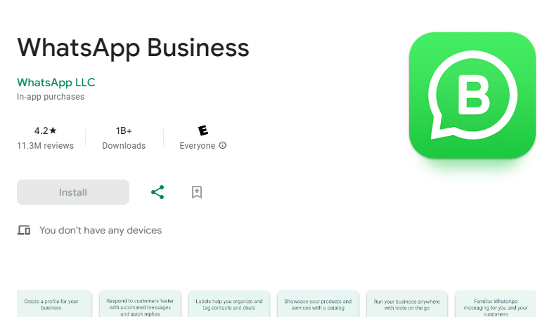 how to use WhatsApp for business | installing whatsapp business