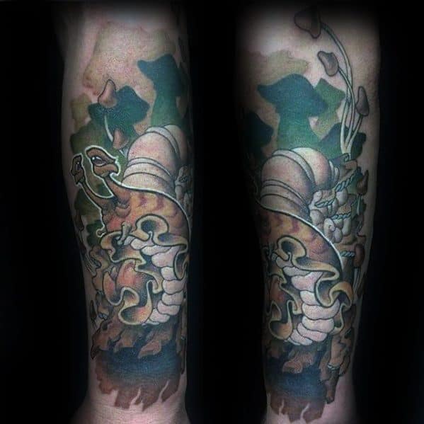ลายสักหอยทาก แขน9