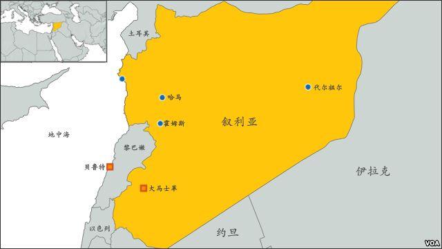 叙利亚地图