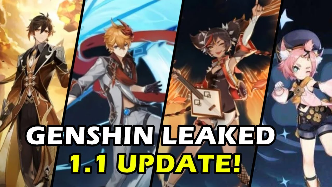 Thông tin về bản cập nhật m 1.1 mới nhất của Genshin Impact. 